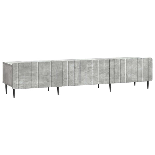 TV Cabinet Concrete Grey 147 x 34.5 x 32 cm Engineered Wood TV Cabinet Concrete Grey 147 x 34.5 x 32 cm Engineered Wood