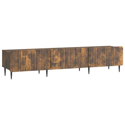 TV Cabinet Smoked Oak 147 x 34.5 x 32 cm Engineered Wood TV Cabinet Smoked Oak 147 x 34.5 x 32 cm Engineered Wood