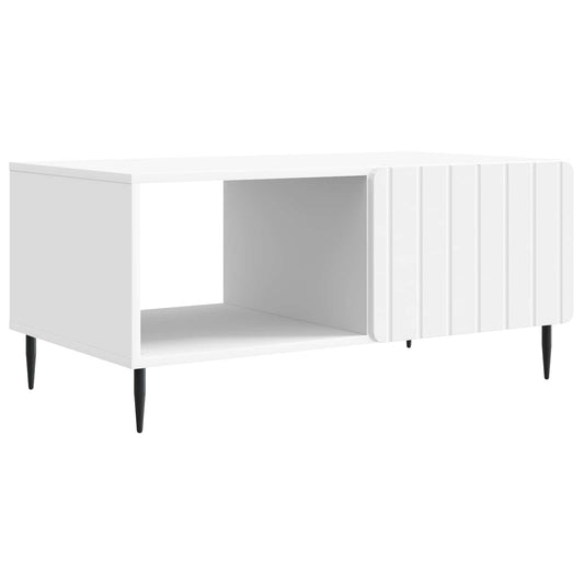 Coffee Table White 90 x 50 x 40 cm Engineered Wood Coffee Table White 90 x 50 x 40 cm Engineered Wood
