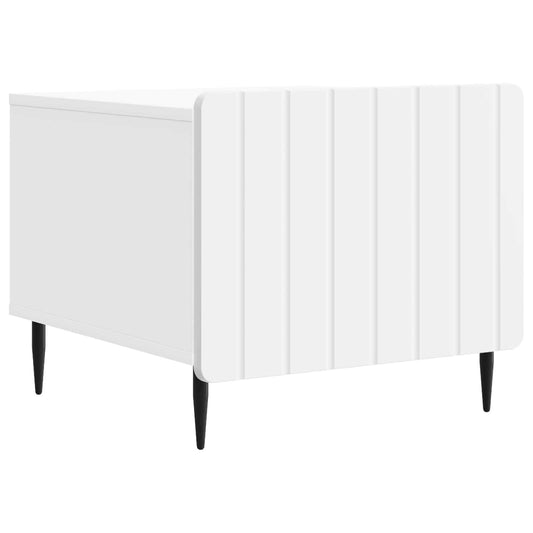 Coffee Table with Drawer White 49 x 50 x 42 cm Engineered Wood Coffee Table with Drawer White 49 x 50 x 42 cm Engineered Wood