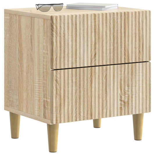 Bedside Cabinet with Drawer 2 pcs Sonoma Oak 43 x 34.5 x 48 cm Bedside Cabinet with Drawer 2 pcs Sonoma Oak 43 x 34.5 x 48 cm