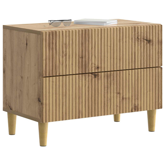 Bedside Cabinet Artisan Oak 62 x 34.5 x 48 cm Engineered Wood Bedside Cabinet Artisan Oak 62 x 34.5 x 48 cm Engineered Wood