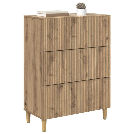 Drawer Cabinet Artisan Oak 66 x 34.5 x 90 cm Engineered Wood Drawer Cabinet Artisan Oak 66 x 34.5 x 90 cm Engineered Wood
