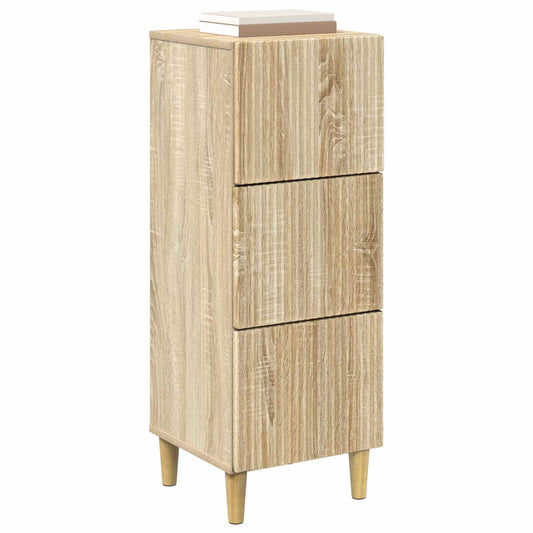 Drawer Cabinet Sonoma Oak 33 x 34.5 x 90 cm Engineered Wood Drawer Cabinet Sonoma Oak 33 x 34.5 x 90 cm Engineered Wood