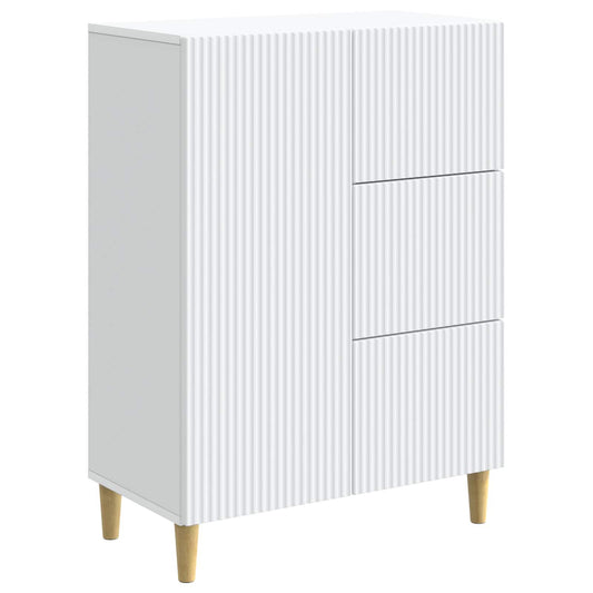 Sideboard White 66 x 34.5 x 90 cm Engineered Wood Sideboard White 66 x 34.5 x 90 cm Engineered Wood
