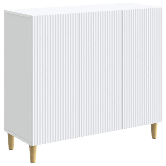 Sideboard White 89 x 34.5 x 80 cm Engineered Wood Sideboard White 89 x 34.5 x 80 cm Engineered Wood