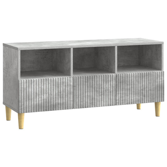 TV Cabinet Concrete Grey 102 x 34.5 x 50 cm Engineered Wood TV Cabinet Concrete Grey 102 x 34.5 x 50 cm Engineered Wood