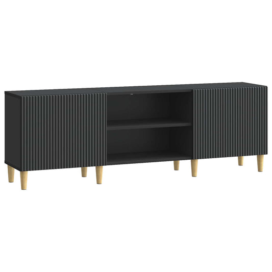 TV Cabinet Black 150 x 31 x 50 cm Engineered Wood TV Cabinet Black 150 x 31 x 50 cm Engineered Wood