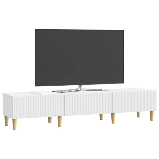 TV Cabinet with Drawer White 147 x 34.5 x 30 cm Engineered Wood TV Cabinet with Drawer White 147 x 34.5 x 30 cm Engineered Wood