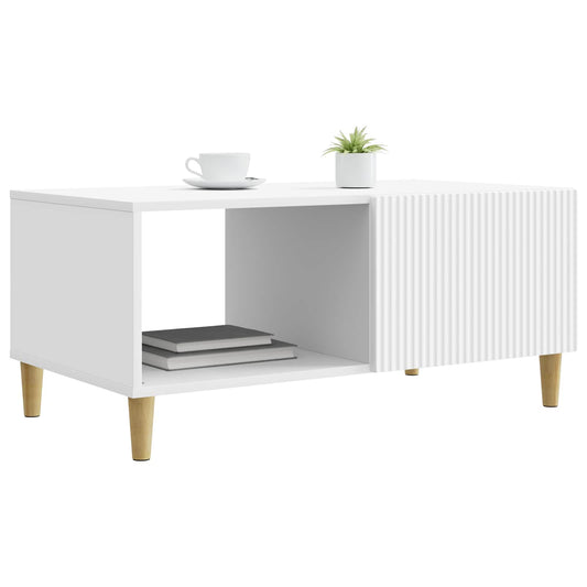 Coffee Table White 90 x 50 x 40 cm Engineered Wood Coffee Table White 90 x 50 x 40 cm Engineered Wood