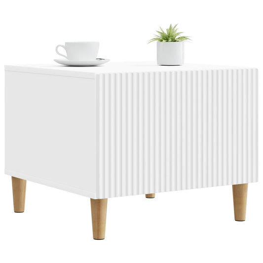 Coffee Table with Drawer White 49 x 50 x 40 cm Engineered Wood Coffee Table with Drawer White 49 x 50 x 40 cm Engineered Wood