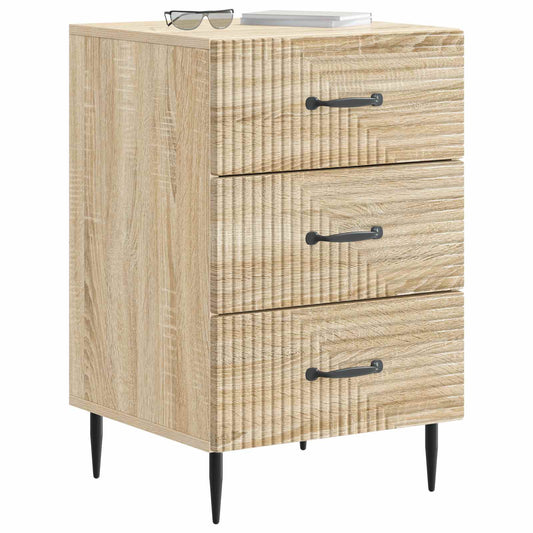 Bedside Cabinet Sonoma Oak 43 x 41 x 66.5 cm Engineered Wood Bedside Cabinet Sonoma Oak 43 x 41 x 66.5 cm Engineered Wood
