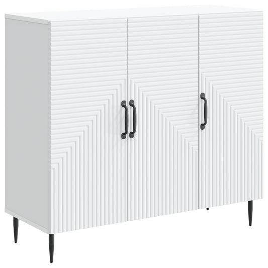Sideboard White 89 x 34.5 x 80 cm Engineered Wood Sideboard White 89 x 34.5 x 80 cm Engineered Wood