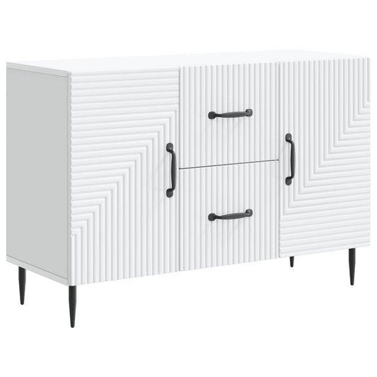 Sideboard White 89 x 34.5 x 60 cm Engineered Wood Sideboard White 89 x 34.5 x 60 cm Engineered Wood