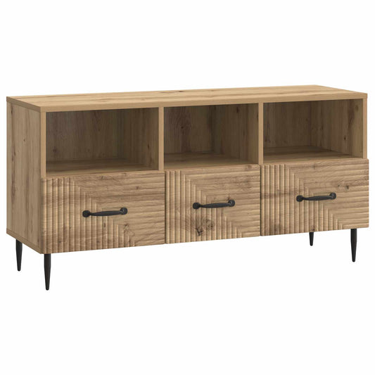 TV Cabinet Artisan Oak 102 x 34.5 x 50 cm Engineered Wood TV Cabinet Artisan Oak 102 x 34.5 x 50 cm Engineered Wood