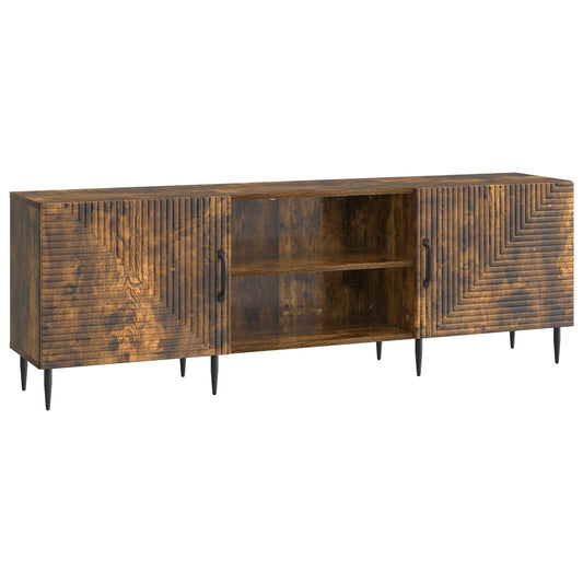 TV Cabinet Smoked Oak 150 x 31 x 50 cm Engineered Wood TV Cabinet Smoked Oak 150 x 31 x 50 cm Engineered Wood