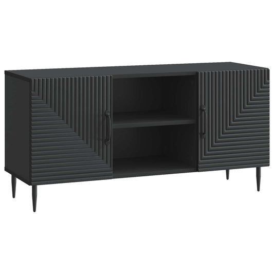 TV Cabinet Black 102 x 34.5 x 50 cm Engineered Wood TV Cabinet Black 102 x 34.5 x 50 cm Engineered Wood