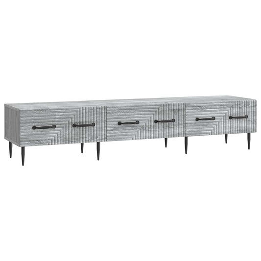 TV Cabinet Grey Sonoma 147 x 34.5 x 30 cm Engineered Wood TV Cabinet Grey Sonoma 147 x 34.5 x 30 cm Engineered Wood