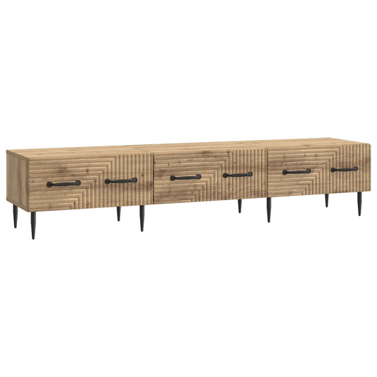 TV Cabinet Artisan Oak 147 x 34.5 x 30 cm Engineered Wood TV Cabinet Artisan Oak 147 x 34.5 x 30 cm Engineered Wood