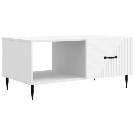 Coffee Table White 90 x 50 x 40 cm Engineered Wood Coffee Table White 90 x 50 x 40 cm Engineered Wood