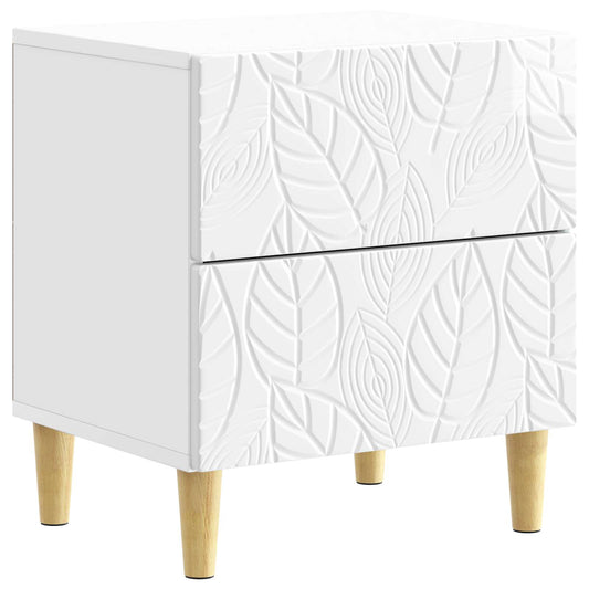 Bedside Table High Gloss White 43 x 34.5 x 48 cm Bedside Table High Gloss White 43 x 34.5 x 48 cm