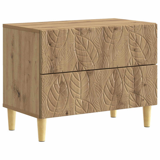 Bedside Table Artisan Oak 62 x 34.5 x 48 cm Engineered Wood Bedside Table Artisan Oak 62 x 34.5 x 48 cm Engineered Wood