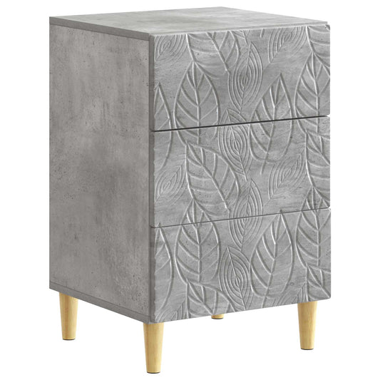 Bedside Table Concrete Grey 43 x 39.5 x 66.5 cm Engineered Wood Bedside Table Concrete Grey 43 x 39.5 x 66.5 cm Engineered Wood