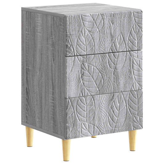 Bedside Table Grey Sonoma 43 x 39.5 x 66.5 cm Engineered Wood Bedside Table Grey Sonoma 43 x 39.5 x 66.5 cm Engineered Wood