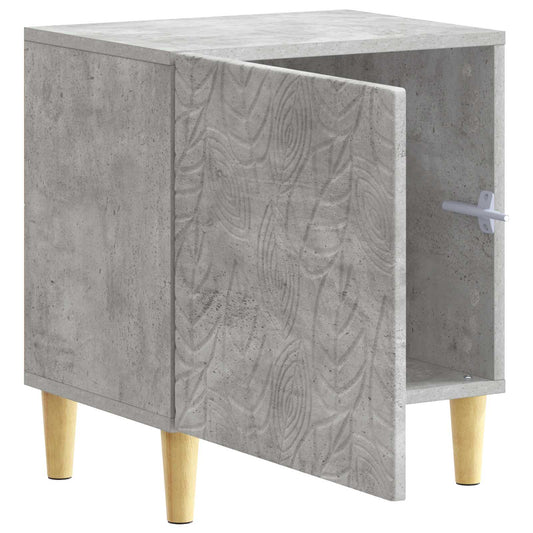 Bedside Table Concrete Grey 43 x 34.5 x 50 cm Engineered Wood Bedside Table Concrete Grey 43 x 34.5 x 50 cm Engineered Wood
