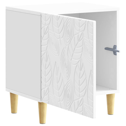 Bedside Table High Gloss White 43 x 34.5 x 50 cm Bedside Table High Gloss White 43 x 34.5 x 50 cm