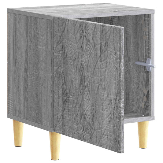 Bedside Table Grey Sonoma 43 x 34.5 x 50 cm Engineered Wood Bedside Table Grey Sonoma 43 x 34.5 x 50 cm Engineered Wood