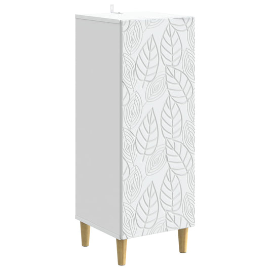 Sideboard White 33 x 34.5 x 90 cm Engineered Wood Sideboard White 33 x 34.5 x 90 cm Engineered Wood