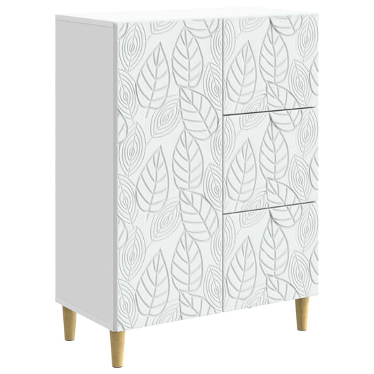 Sideboard White 66 x 34.5 x 90 cm Engineered Wood Sideboard White 66 x 34.5 x 90 cm Engineered Wood