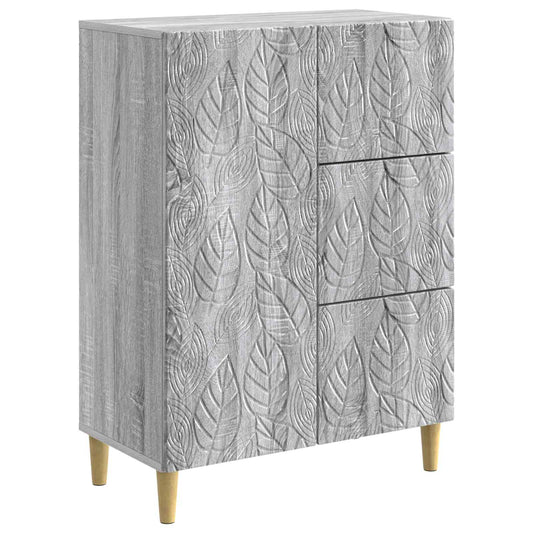 Sideboard Grey Sonoma 66 x 34.5 x 90 cm Engineered Wood Sideboard Grey Sonoma 66 x 34.5 x 90 cm Engineered Wood