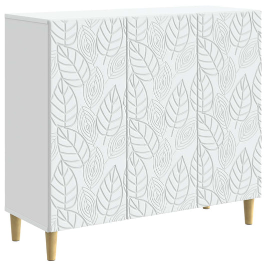Sideboard White 89 x 34.5 x 80 cm Engineered Wood Sideboard White 89 x 34.5 x 80 cm Engineered Wood