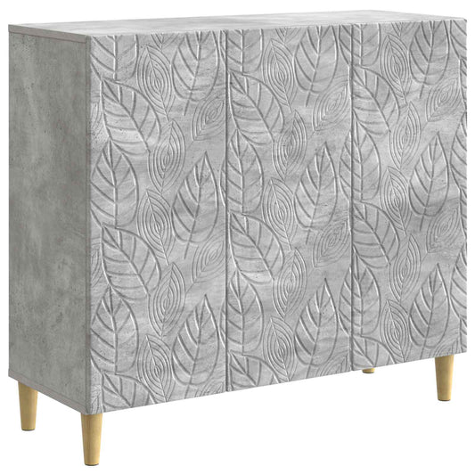 Sideboard Concrete Grey 89 x 34.5 x 80 cm Engineered Wood Sideboard Concrete Grey 89 x 34.5 x 80 cm Engineered Wood