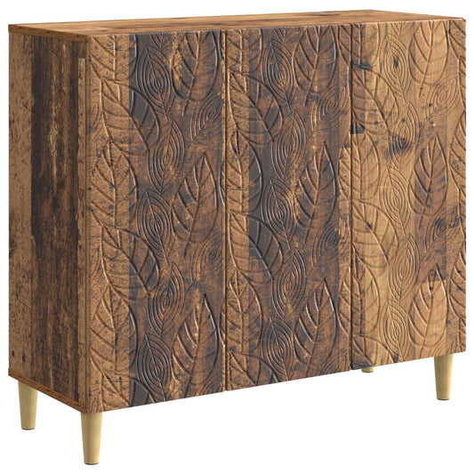 Sideboard Old Wood 89 x 34.5 x 80 cm Engineered Wood Sideboard Old Wood 89 x 34.5 x 80 cm Engineered Wood