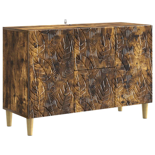 Sideboard Smoked Oak 89 x 34.5 x 60 cm Engineered Wood Sideboard Smoked Oak 89 x 34.5 x 60 cm Engineered Wood