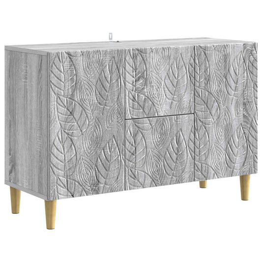 Sideboard Grey Sonoma 89 x 34.5 x 60 cm Engineered Wood Sideboard Grey Sonoma 89 x 34.5 x 60 cm Engineered Wood