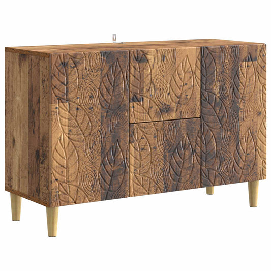 Sideboard Old Wood 89 x 34.5 x 60 cm Engineered Wood Sideboard Old Wood 89 x 34.5 x 60 cm Engineered Wood