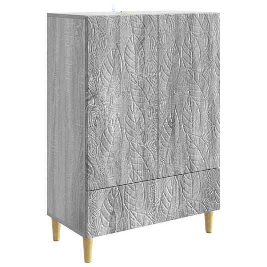 Sideboard Grey Sonoma 66 x 34.5 x 95 cm Engineered Wood Sideboard Grey Sonoma 66 x 34.5 x 95 cm Engineered Wood