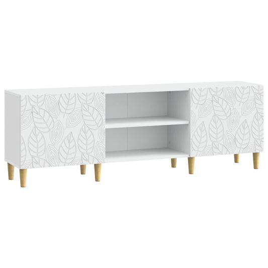 TV Cabinet 150 x 31 x 50 cm White Engineered Wood TV Cabinet 150 x 31 x 50 cm White Engineered Wood