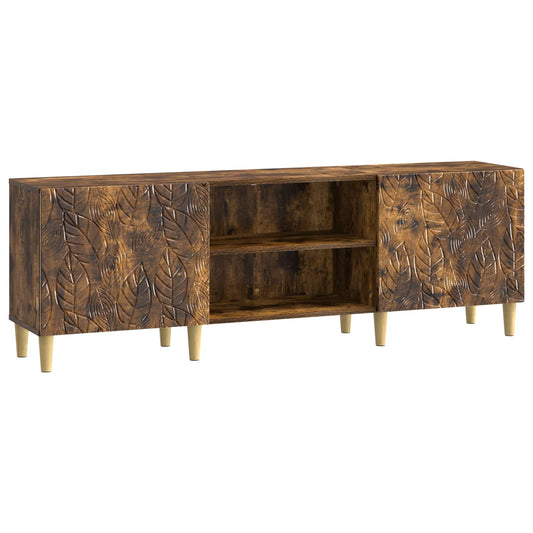 TV Cabinet 150 x 31 x 50 cm Smoked Oak Engineered Wood TV Cabinet 150 x 31 x 50 cm Smoked Oak Engineered Wood