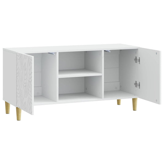 TV Cabinet 102 x 34.5 x 50 cm White Engineered Wood TV Cabinet 102 x 34.5 x 50 cm White Engineered Wood