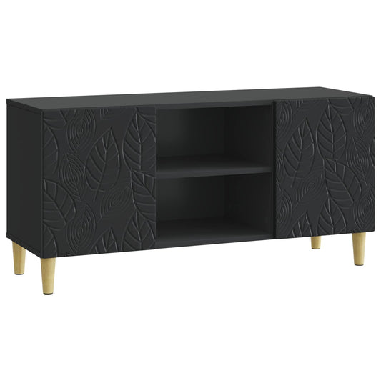 TV Cabinet 102 x 34.5 x 50 cm Black Engineered Wood TV Cabinet 102 x 34.5 x 50 cm Black Engineered Wood