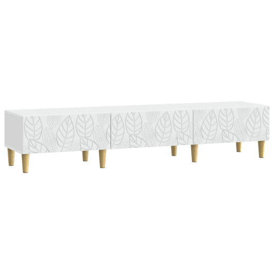 TV Cabinet 147 x 34.5 x 30 cm White Engineered Wood TV Cabinet 147 x 34.5 x 30 cm White Engineered Wood