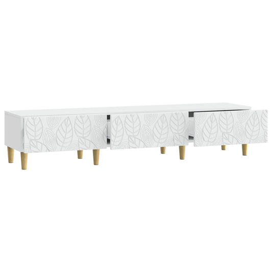 TV Cabinet 147 x 34.5 x 30 cm White Engineered Wood TV Cabinet 147 x 34.5 x 30 cm White Engineered Wood