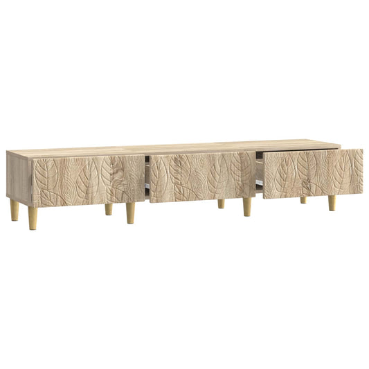 TV Cabinet 147 x 34.5 x 30 cm Sonoma Oak Engineered Wood TV Cabinet 147 x 34.5 x 30 cm Sonoma Oak Engineered Wood