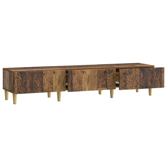 TV Cabinet 147 x 34.5 x 30 cm Old Wood Engineered Wood TV Cabinet 147 x 34.5 x 30 cm Old Wood Engineered Wood