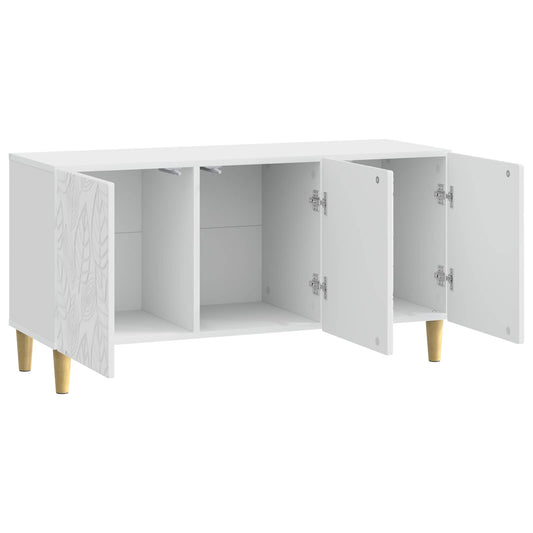 TV Cabinet 99 x 34.5 x 50 cm High Gloss White Engineered Wood TV Cabinet 99 x 34.5 x 50 cm High Gloss White Engineered Wood